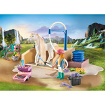 Playmobil Horses Of Waterfall Κομμωτήριο Αλόγων Mε Tην Isabella και Tον Lioness - 71354