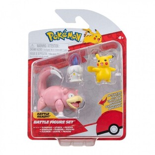 Pokemon Battle Figures 3-Pack Slowpoke, Litwick & Pikachu - PKW3056