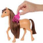 Barbie Mysteries The Great Horse Chase Pony Pepper Άλογο Καστανά Μαλλιά - HXJ37