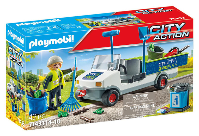 Playmobil City Action Ηλεκτρικό Όχημα Οδοκαθαριστή - 71433