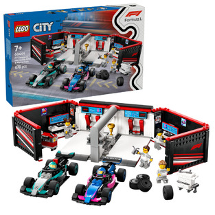 LEGO City F1 Garage & Mercedes-AMG & Alpine Cars - 60444