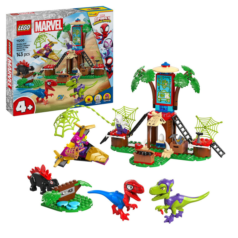 LEGO Super Heroes Spidey And Gobby's Raptor Battle At Tree - 11200