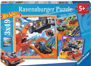 Ravensburger Puzzle 3x49 Hot Wheels - 05-05722