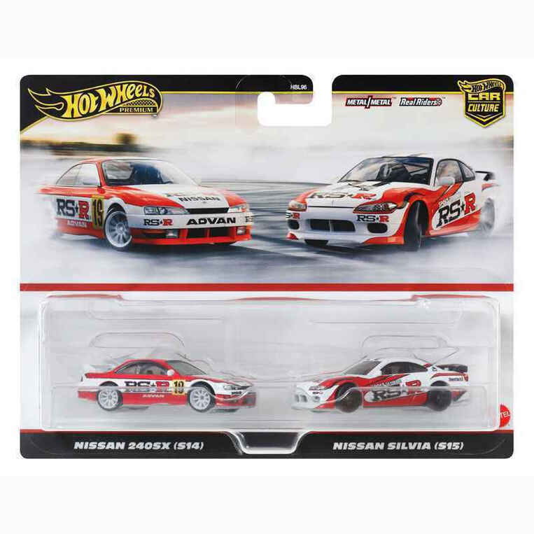 Hot Wheels Premium Car Culture Nissan 240Sx (S14) & Nissan Silvia (S15) -HRR84