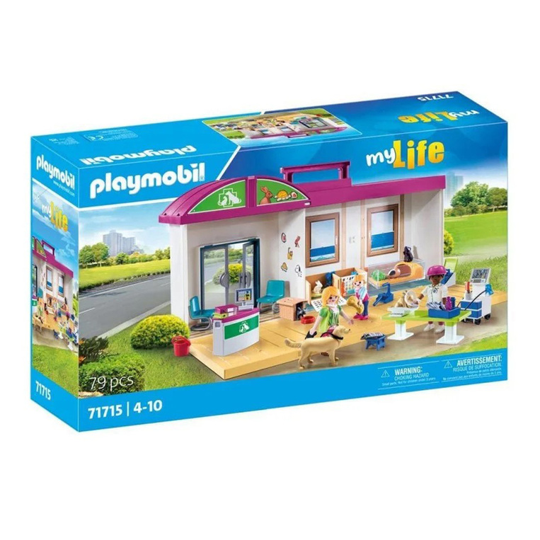 Playmobil My Life Βαλιτσάκι Κτηνιατρική Κλινική - 71715