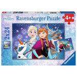 Ravensburger Παζλ 2x24 τμχ Ψυχρά & Ανάποδα Σέλας - 05-09074