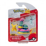 Pokemon Φιγούρες Μάχης 3-Pack Machop, Pikachu, Alolan Muk - PKW3597