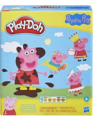 Hasbro Play-Doh Peppa Pig Σετ Με 9 Δοχεία Και 11 Αξεσουάρ - F1497