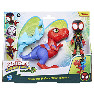 Marvel Spidey And His Amazing Friends Spidey-Rex And Miles Spin Morales - G0124