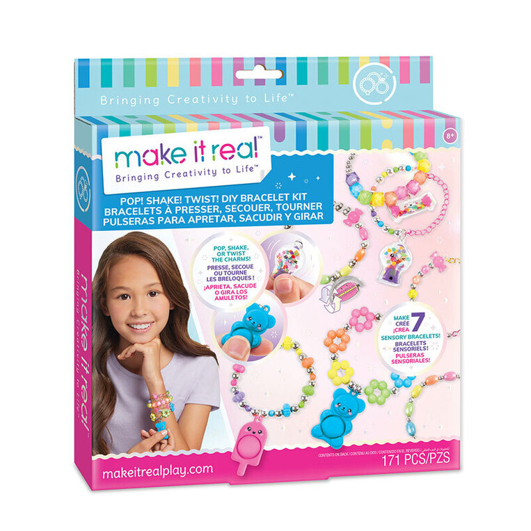 Make It Real Jewellery POP! Shake! Twist! DIY Bracelet Kit - FK1328