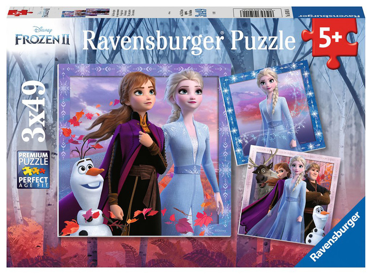 Ravensburger Disney Frozen II Παζλ 3X49 Τεμ. Ψυχρά Και Ανάποδα 2 - 05-05011