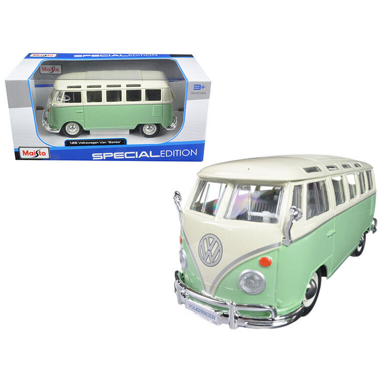 Maisto Special Edition 1:24 Volkswagen Van Samba Green - FK31956M