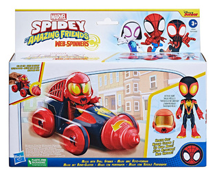 Spidey Αnd His Amazing Friends Web-Spinners Miles With Drill Spinner - F7253/F6775