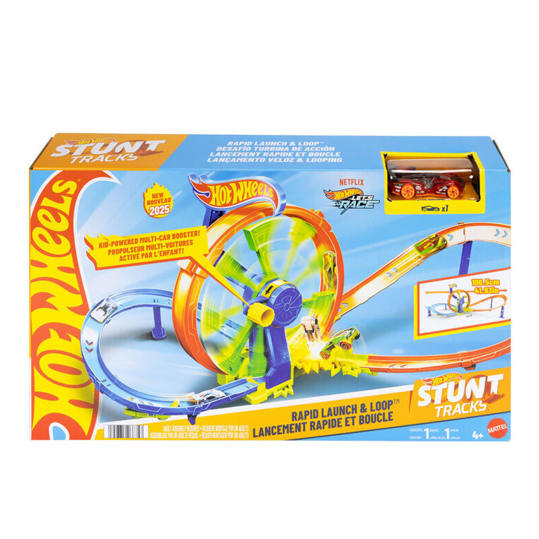 Hot Wheels Rapid Launch & Loop - Πίστα Γρήγορης Εκκίνησης Mε Λουπ - JBX65