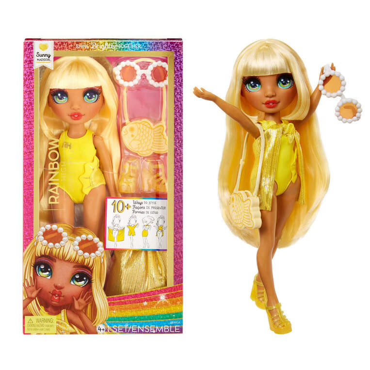 Rainbow High Swim & Style Sunny Yellow Doll - 507284EUC