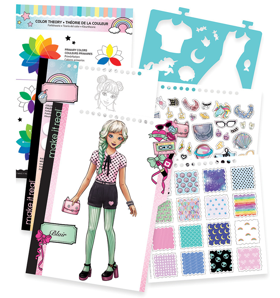 Buy Make It Real: Fashion Design Sketchbook: Pastel Pop!