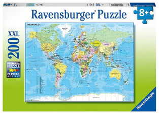 Ravensburger Παζλ 200 xxl Τεμ. Παγκόσμιος Χάρτης - 05-12890