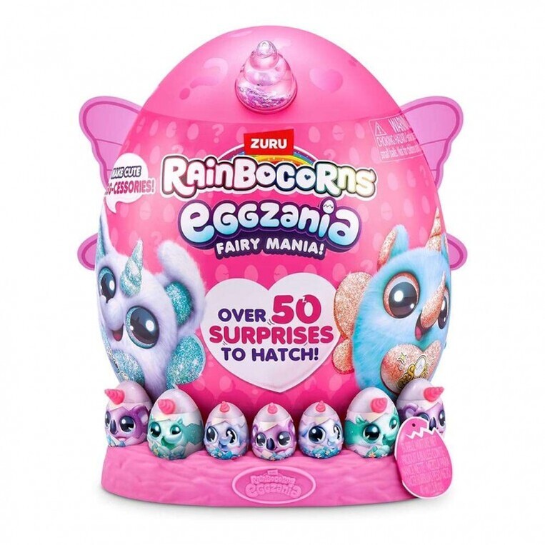 Rainbocorns Eggzania Fairy Mania Μεγάλο Αυγό με Λούτρινο Έκπληξη Σειρά 1 - 11892106