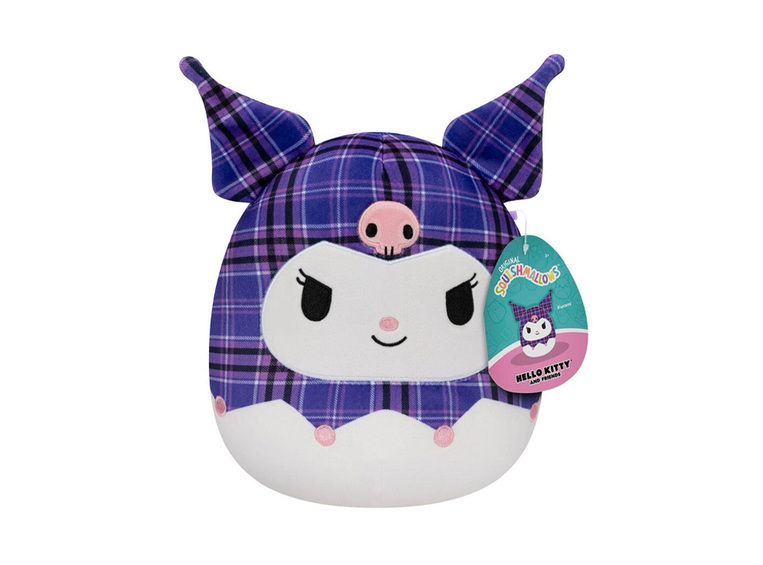 Squishmallows Λούτρινο Kuromi Με Μωβ Καρο - SQSN0092