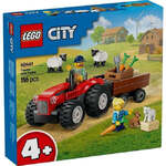 LEGO City Red Farm Tractor With Trailer & Sheep - 60461