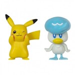 Pokemon - 2 Φιγούρες Μάχης 5cm Quaxly & Pikachu - PKW3357