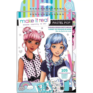 Make It Real- Fashion Design Sketchbook: Pastel Pop - 3205