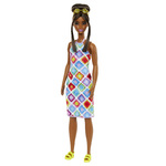 Barbie Fashionistas Doll 210 Brown Hair In Bun - HJT07