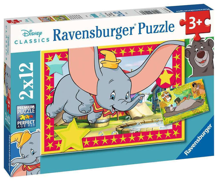 Ravensburger Παζλ Το Βιβλίο της Ζούγκλας 2X12 - 05-05575