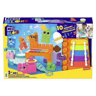 Mega Bloks Sensory Line Music Farm Band 40pcs - HPB46