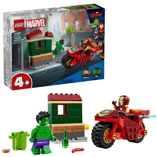 LEGO Marvel Iron Man with Bike and The Hulk - 76287