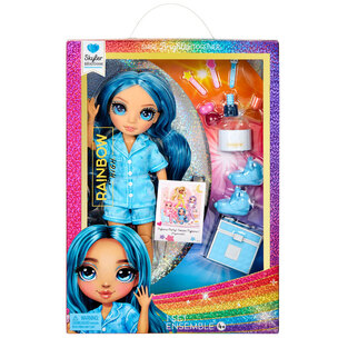 Kούκλα Rainbow High Junior PJ Party - Skyler (Blue) 23cm - 530947EUC