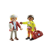 Playmobil City Life Duo Pack Διασώστης Και Τραυματίας - 71506