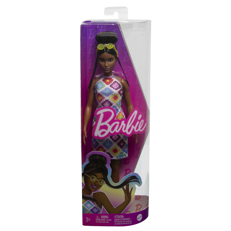 Barbie Fashionistas Doll 210 Brown Hair In Bun - HJT07