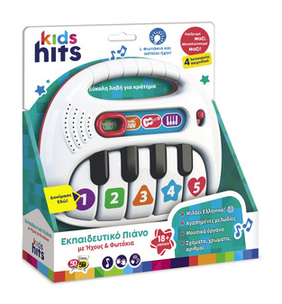 Kids Hits Εκπαιδευτικό Πιάνο Με Ήχους Και Φώτα - KH15/001
