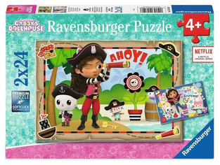 Ravensburger Παζλ 2X24 Gabby's Dollhouse - 05-05710