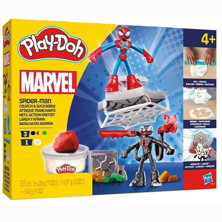 Play-Doh Marvel Spiderman Launch and Slice Battle Playset - F9827