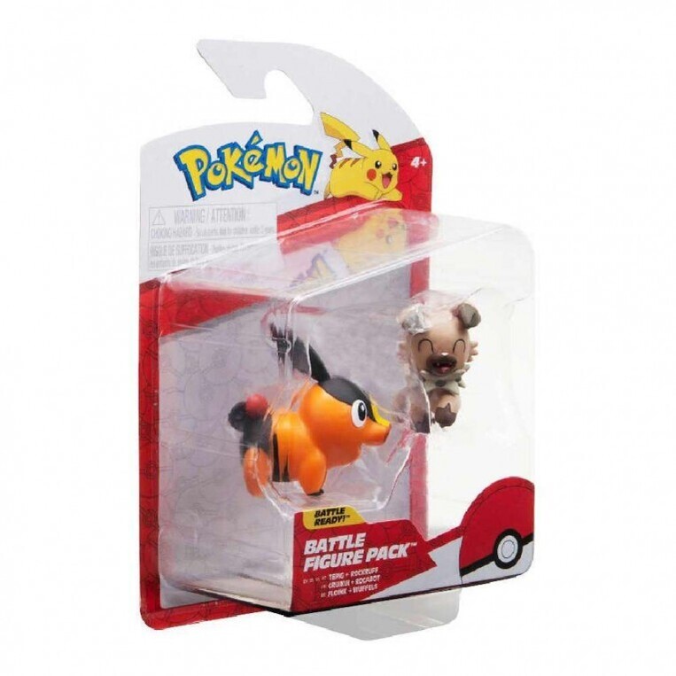 Pokemon Battle Figures 5cm Tepig & Rockruff - PKW3001