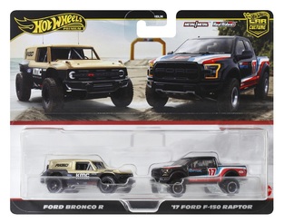 Hot Wheels Premium Σετ των 2 - Ford Bronco R & '17 Ford F-150 Raptor - HRR77