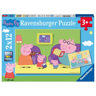 Ravensburger Παζλ 2x12 τμχ Peppa Pig - 05-07596