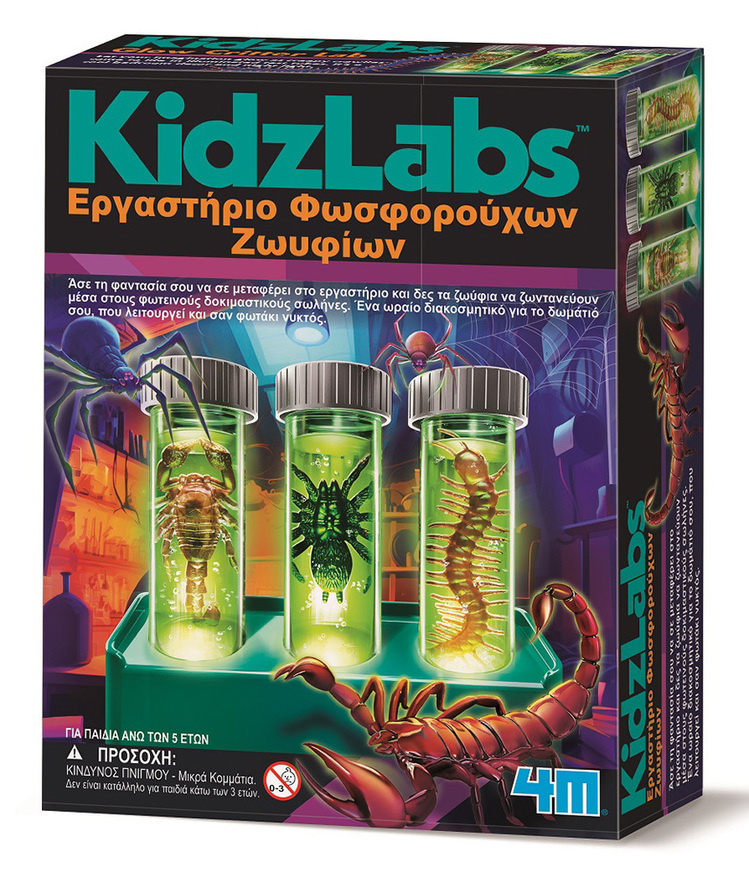 4M KidzLabs Εργαστήριο Φωσφορούχων Ζωυφίων - 4M0635