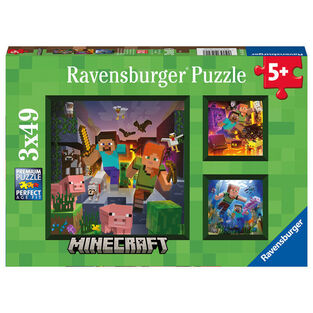 Ravensburger Παζλ 3X49 Τεμ. Minecraft Biomes - 05-05621