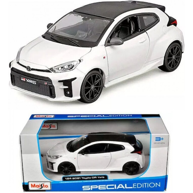 Maisto Special Edition 1:24 Toyota Yaris 2021 Λευκό - FK32909W