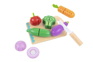 Ξύλινα Λαχανικά Με Ξύλο Κοπής Tooky Toy - TK112