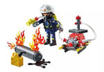 Playmobil Action Heroes Πυροσβέστης Με Αντλία Νερού - 71826