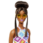 Barbie Fashionistas Doll 210 Brown Hair In Bun - HJT07