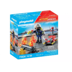 Playmobil Action Heroes Πυροσβέστης Με Αντλία Νερού - 71826