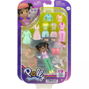 Polly Pocket Νέα Κούκλα Με Μόδες Μεσαιο Pack Χαλάρωση στο Σπίτι (HKV88) - HKV92