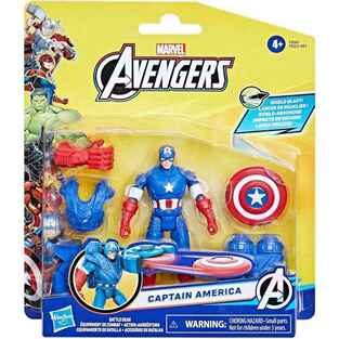 Marvel Avengers Epic Hero Series Battle Gear Captain America 10 Cm - F9341