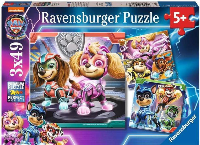 Ravensburger Παζλ 3X49 Τεμ. Paw Patrol Mighty - 05-05708