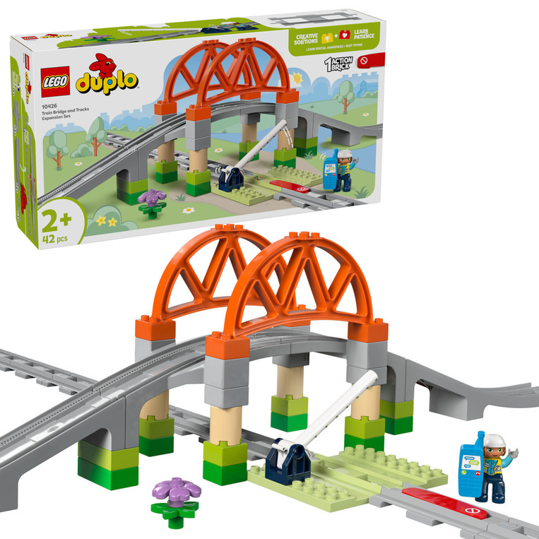 LEGO Duplo Train Bridge And Tracks Expansion Set - 10426